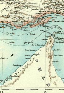 El estrecho de Ormuz en 1892.