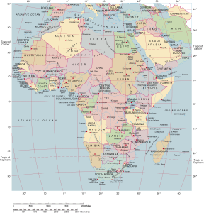 Principales ciudades de África.