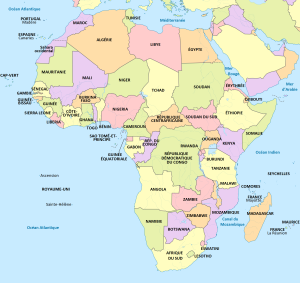 Países de África.