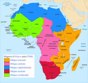 ¿Cuáles son las regiones de África?