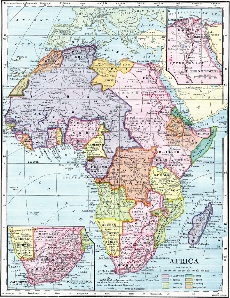 África colonial, 1902.