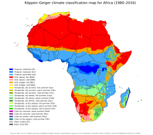Mapa climático de África