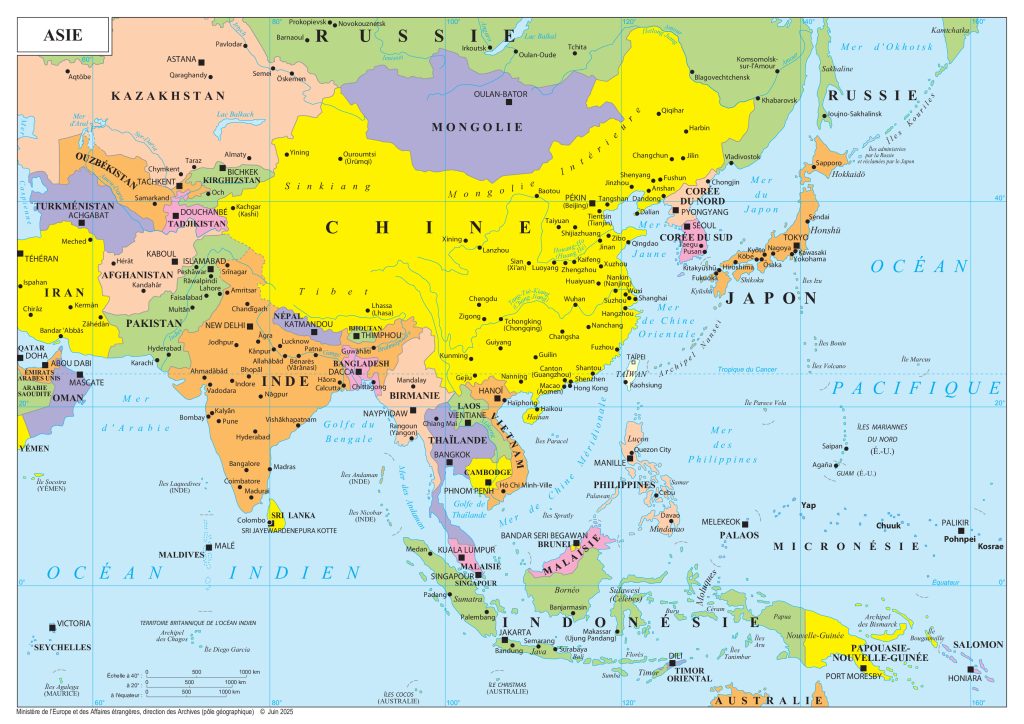Mapa de Asia.