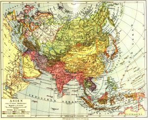 Mapa de Asia de 1932.