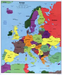 Mapa de Europa de 2004.