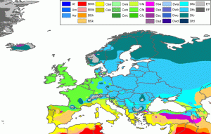 Mapa climático de Europa