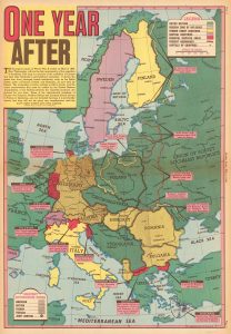 Europa un año después de la Segunda Guerra Mundial.