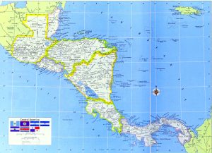 Mapa de América Central