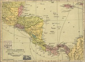 Mapa de América Central de 1904