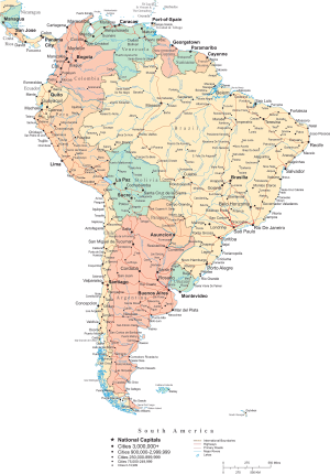 ¿Cuáles son las principales ciudades de América del Sur?