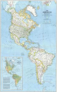Mapa de América de 1979.