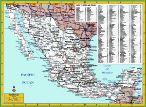 Mapa de carreteras de México