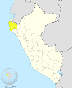 ¿Dónde está ubicado el departamento de Piura?