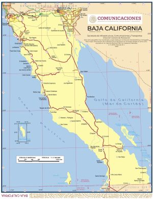 Mapa de Baja California