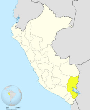 ¿Dónde está ubicado el departamento de Puno?