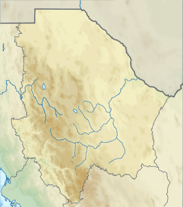 Mapa físico en blanco del estado de Chihuahua. Mapa físico en blanco del estado de Chihuahua.