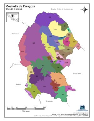 ¿Cuáles son los municipios de Coahuila?