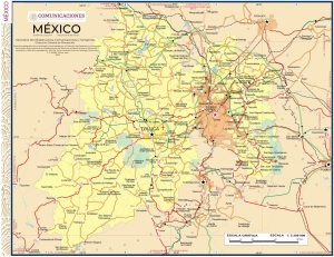 Mapa del estado de México