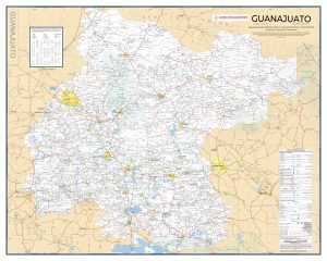 Mapa de carreteras del estado de Guanajuato