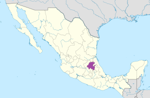 ¿Donde se encuentra el estado de Hidalgo?