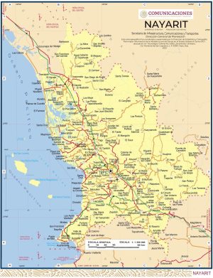 Mapa de Nayarit