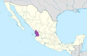 ¿Donde se encuentra el estado de Nayarit?