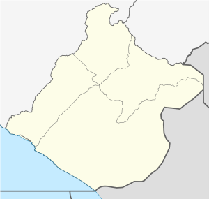 Mapa mudo del departamento de Tacna