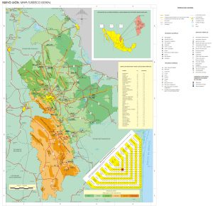 Mapa turístico de Nuevo León