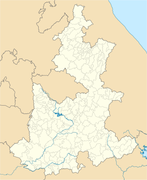 Mapa mudo del estado de Puebla