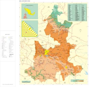 Mapa turístico del estado de Puebla