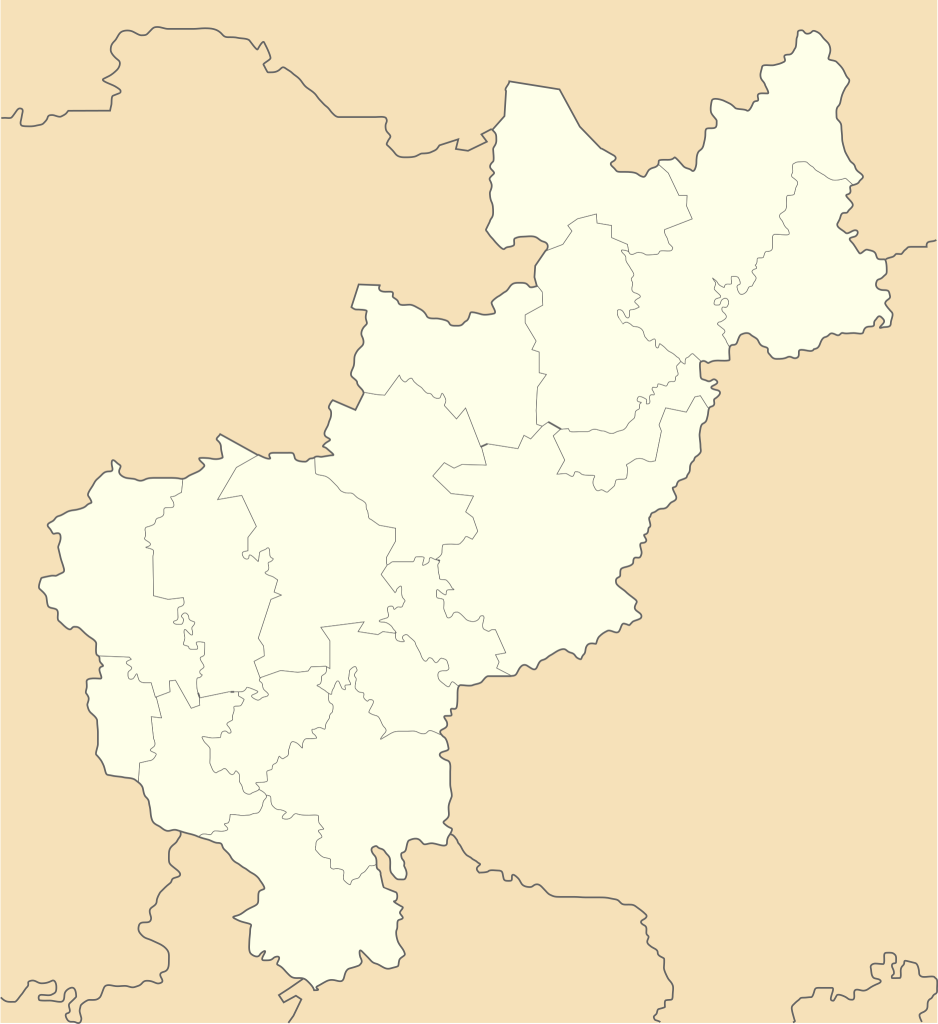 Mapa mudo del estado de Querétaro.