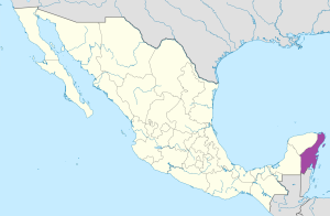 ¿Donde se encuentra el estado de Quintana Roo?