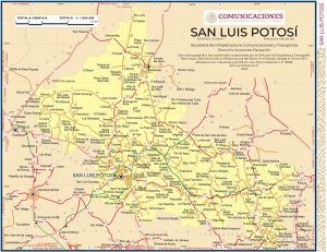 Mapa del estado de San Luis Potosí