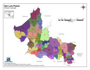 ¿Cuáles son los municipios del estado de San Luis Potosí?