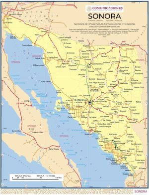 Mapa de Sonora