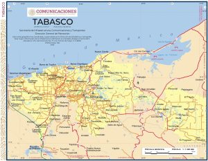 Mapa de Tabasco
