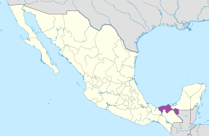 ¿Donde se encuentra el estado de Tabasco?