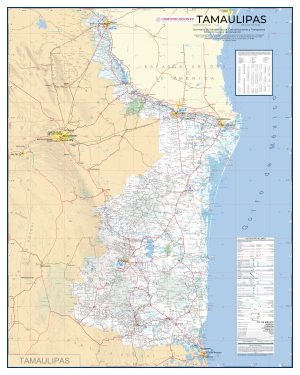 Mapa de carreteras de Tamaulipas