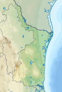 Mapa físico en blanco de Tamaulipas.
