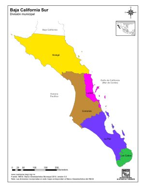 ¿Cuáles son los municipios de Baja California Sur?
