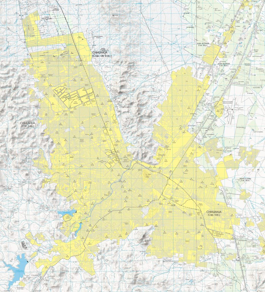 Plano de la ciudad de Chihuahua.