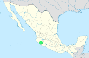 Mapa de ubicación de Villa de Álvarez en México.