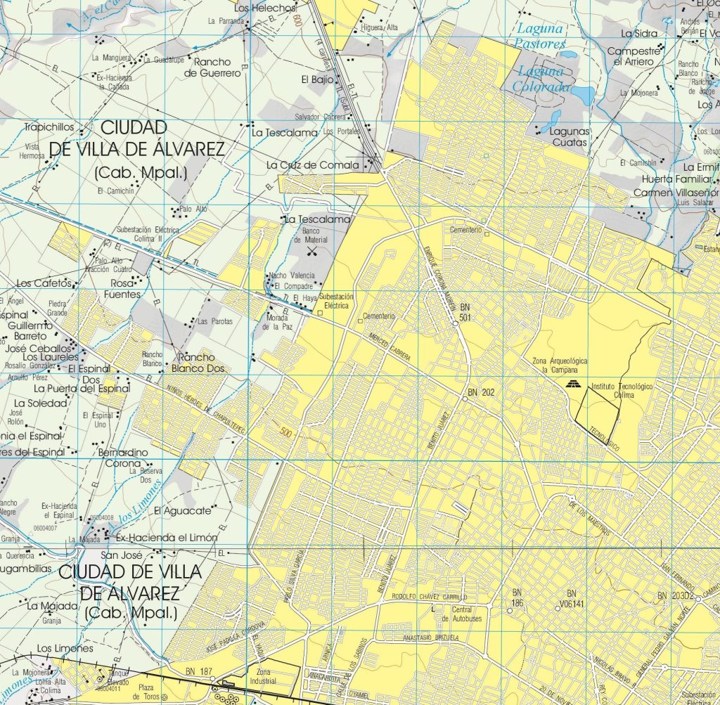 Plano de Villa de Álvarez.