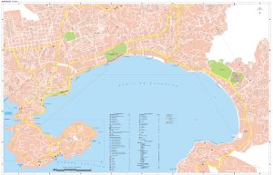 Mapa de Acapulco.