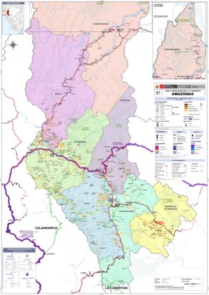 Las principales ciudades del departamento de Amazonas, Perú