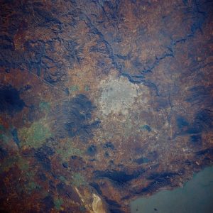 Vista satelital de la ciudad mexicana de Guadalajara.