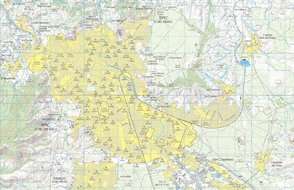 Plano de Tepic.