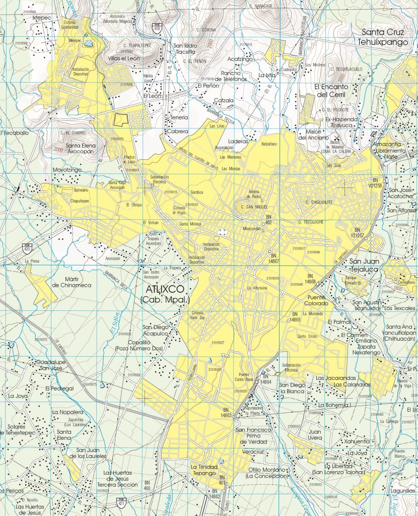 Plano de Atlixco.