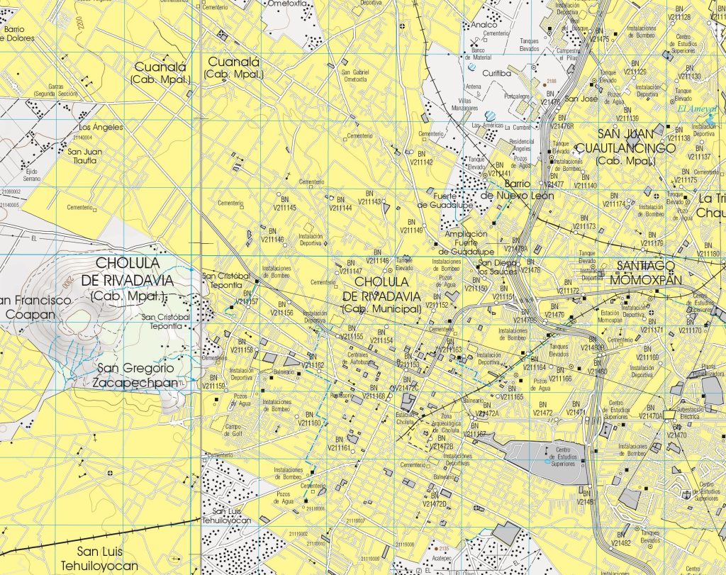 Plano de Cholula.
