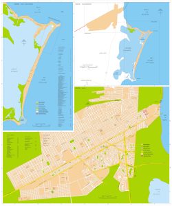 Mapa de Cancún.